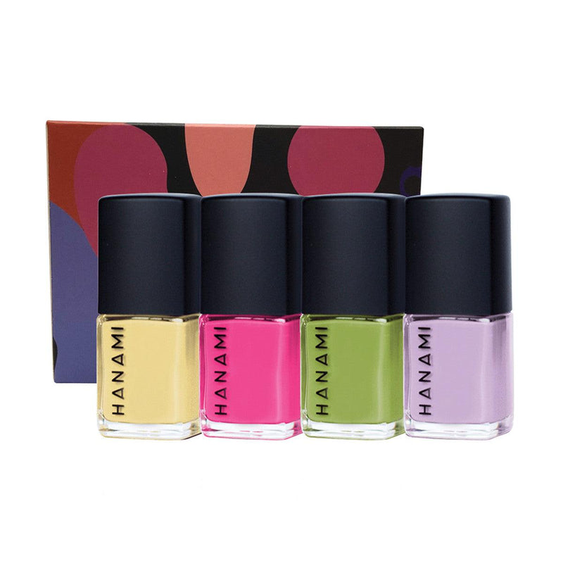 Hanami Nail Polish Collection Kokomo 9ml x 4 Pack (Avant Garden, Lorelai, Liability & Forsythia) - Wild Health Wellness