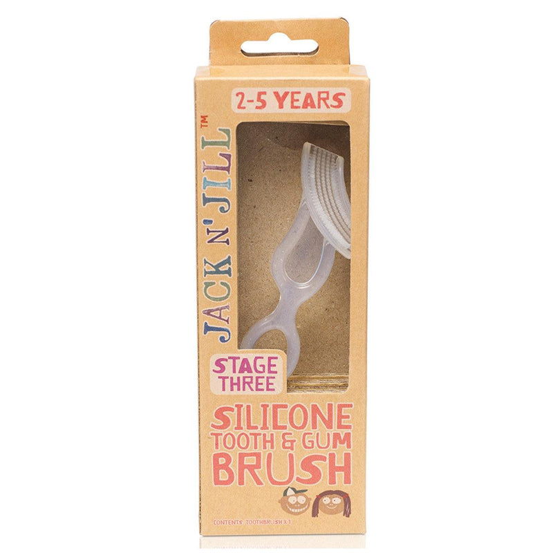 Jack N' Jill Silicone Tooth & Gum Brush Stage Three (2-5 years) - Wild Health Wellness