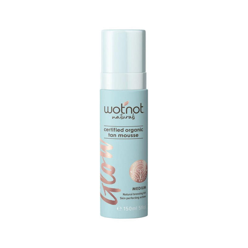 Wotnot Naturals Glow Certified Organic Tan Mousse Medium 150ml - Wild Health Wellness