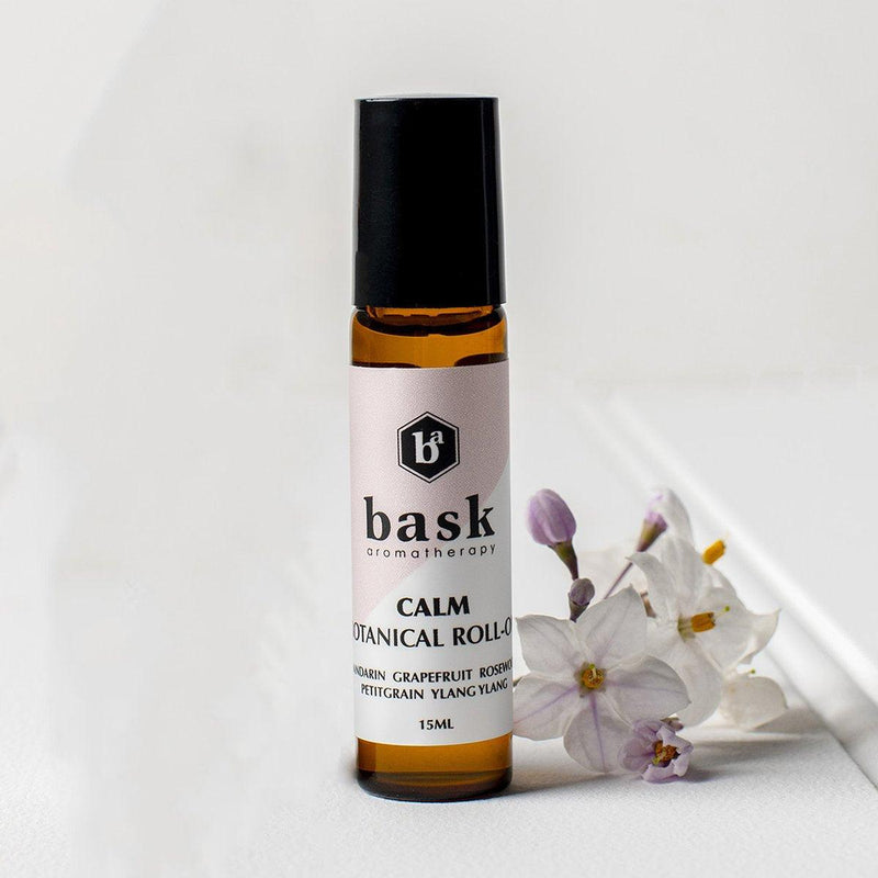 Bask Aromatherapy Calm Botanical Roll-On 15mL - Wild Health Wellness